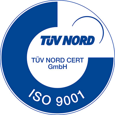 CERTIFICAT ISO 9001 PAR TUV NORD